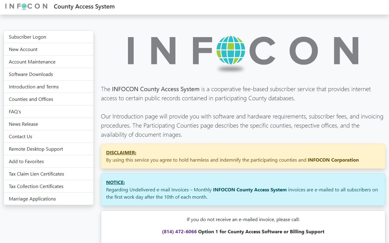 Jefferson County court records Infocon county records portal