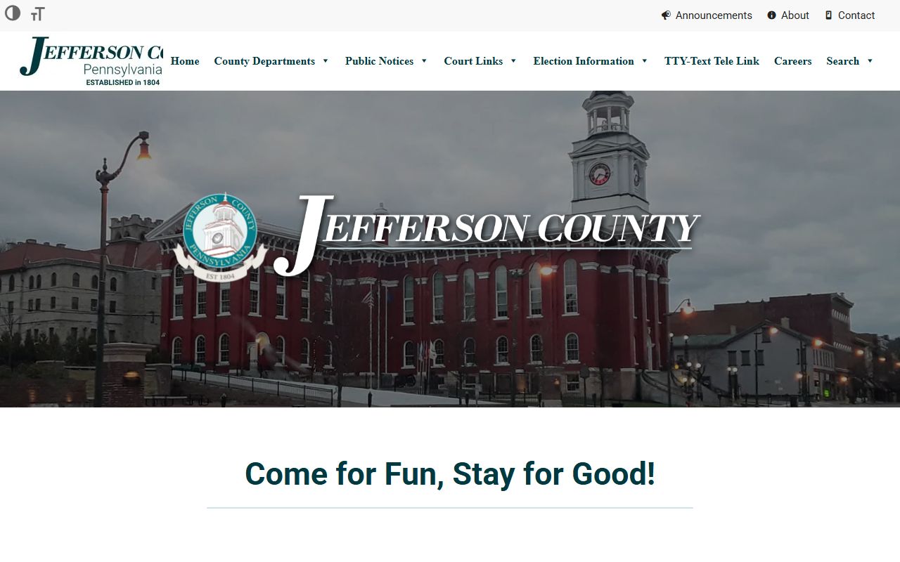 Jefferson County Court records official county homepage